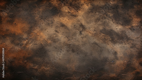 Burnt metal texture background, grunge rusty metal texture, Generative AI