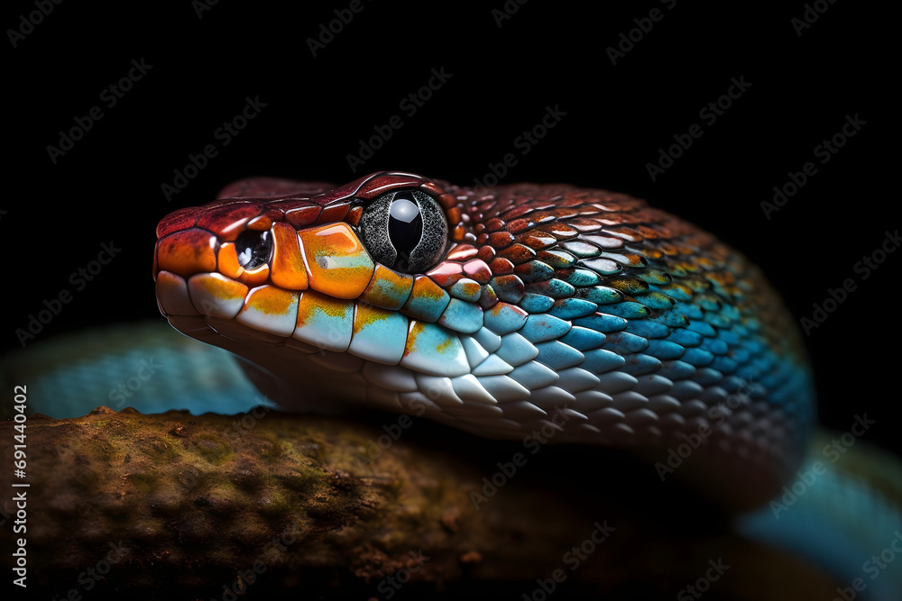 Fototapeta premium close up of a snake.