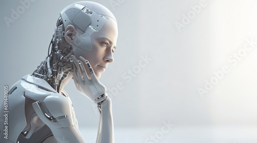 Human like robots face to face