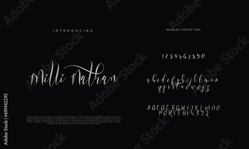 Signature Font Calligraphy Logotype Script Brush Font Type Font lettering handwritten 