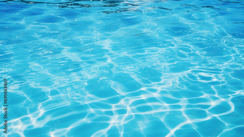 Obraz premium Blue water pool surface