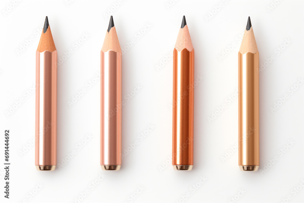 a group of three pencils sitting next to each other a group of three pencils sitting next to each other