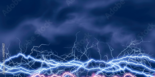 Electric lighting effect, abstract techno backgrounds for your design © Dmytro Tolokonov
