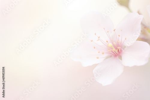 Floral pink cherry background in peach color, 2024 year trend