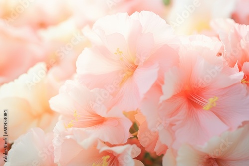 Floral background in peach color, 2024 year trend