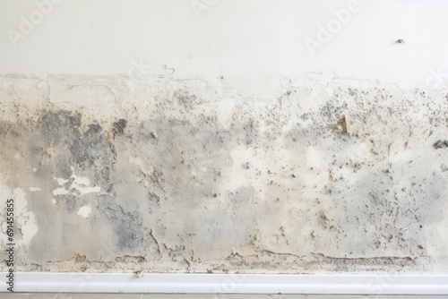 Fungus And Mold Infestation On White Apartment Wall