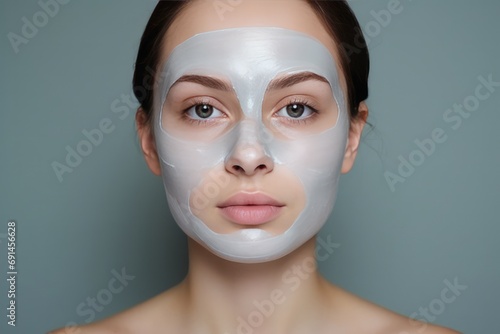 Transformation Of Womans Face With Antiwrinkle Mask © Anastasiia