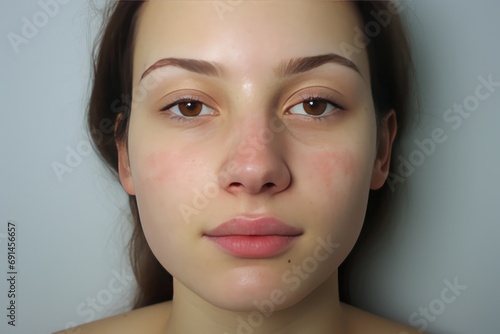 Transformation Of Girls Acneprone Skin After Treatment photo