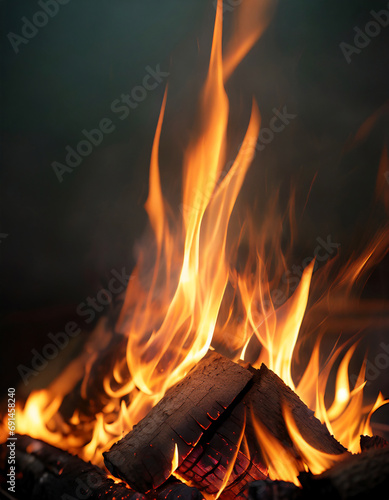 Flame_たき火の炎 