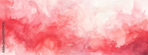 Abstract watercolor paint background painting - Red color with liquid fluid marbled paper texture pattern template photo