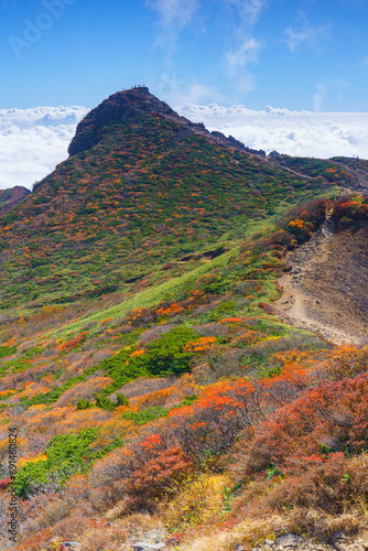 紅葉の那須岳登山 日本百名山