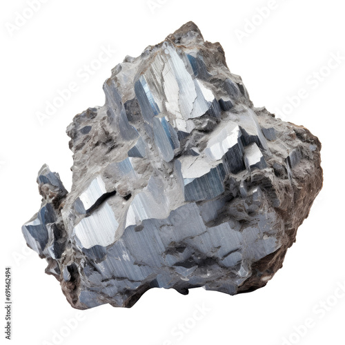 A dense cluster of shiny metallic chromium crystals