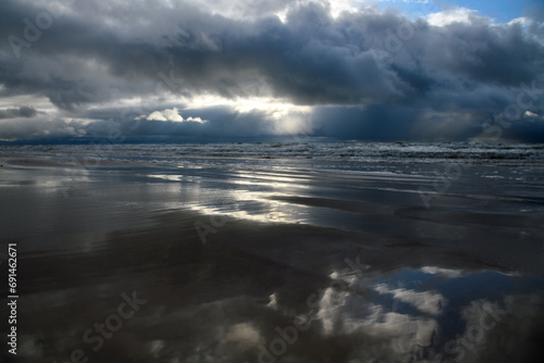 Blue and dark Baltic sea.