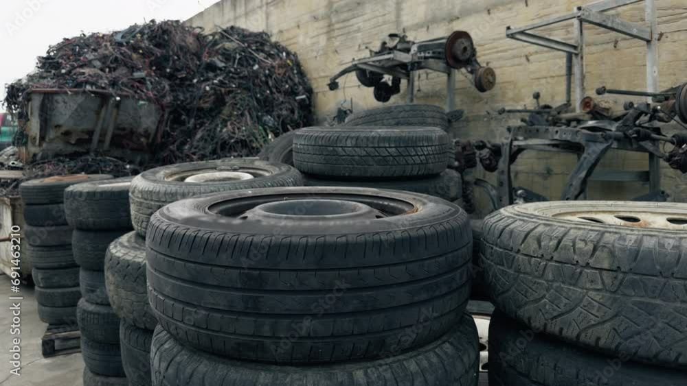 used car wheels to be recycled. recycling factory used car wheels to be recycled. recycling factory