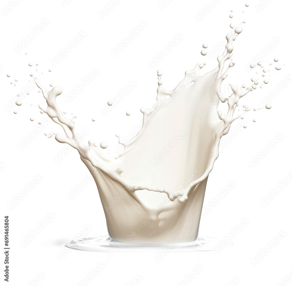 Milk drops shooting into the air isolated on transparent background Milk drops shooting into the air isolated on transparent background