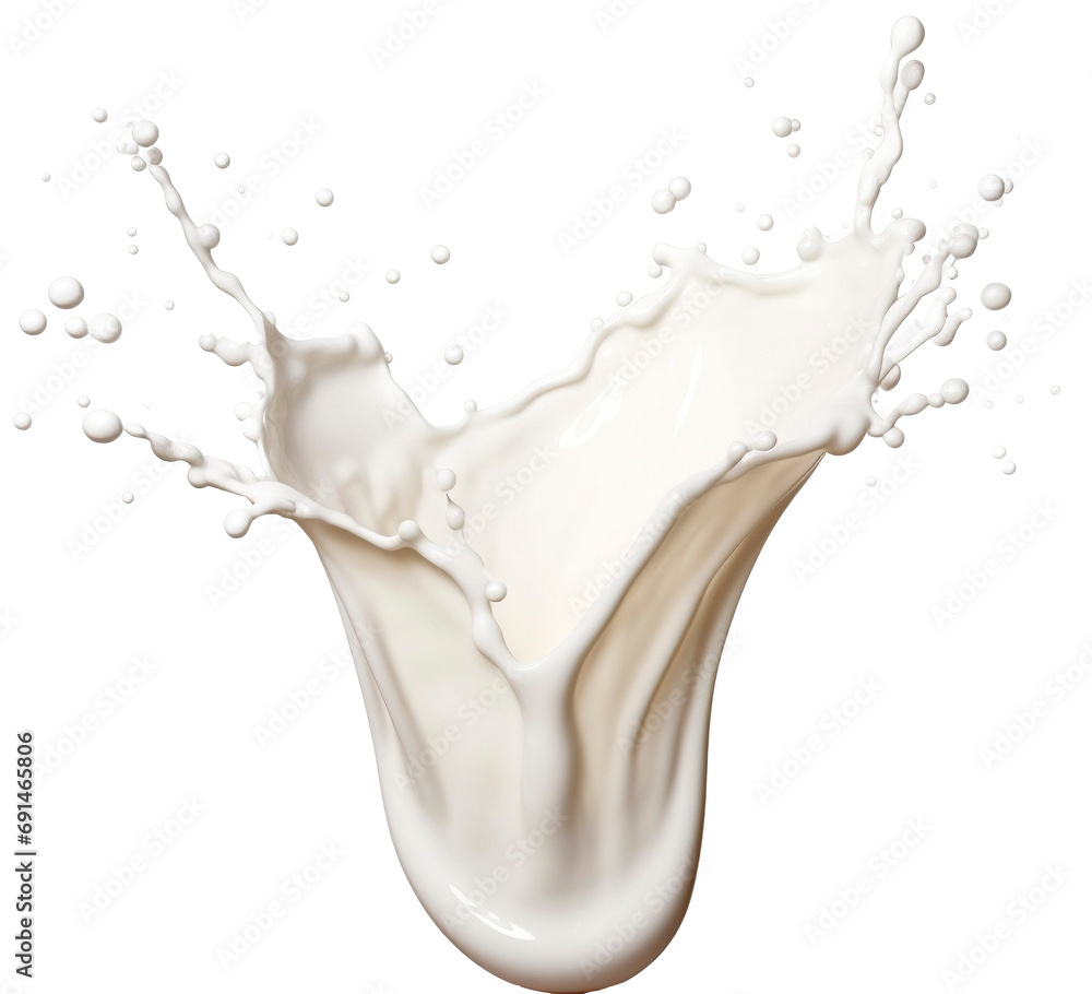 Milk drops shooting into the air isolated on transparent background Milk drops shooting into the air isolated on transparent background
