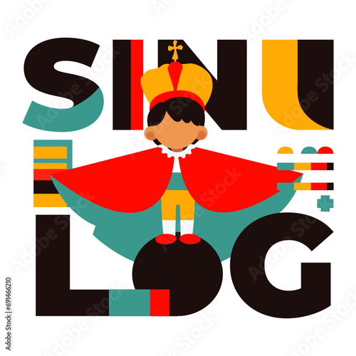 Vibrant Sinulog: Festive Design for Honoring Cebu's Santo Niño photo
