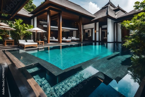 luxury villa with swimming pool in bali © Mazhar