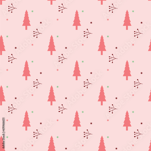 Christmas tree Seamless Pattern Design