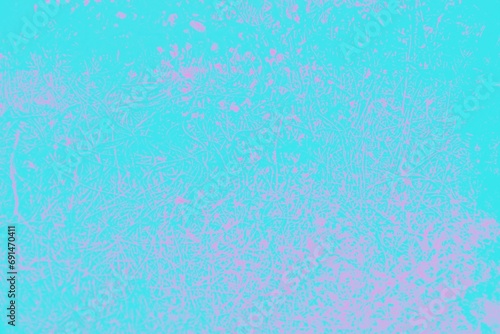 Turquoise aqua aquamarine abstract background with bright pink lines and spots