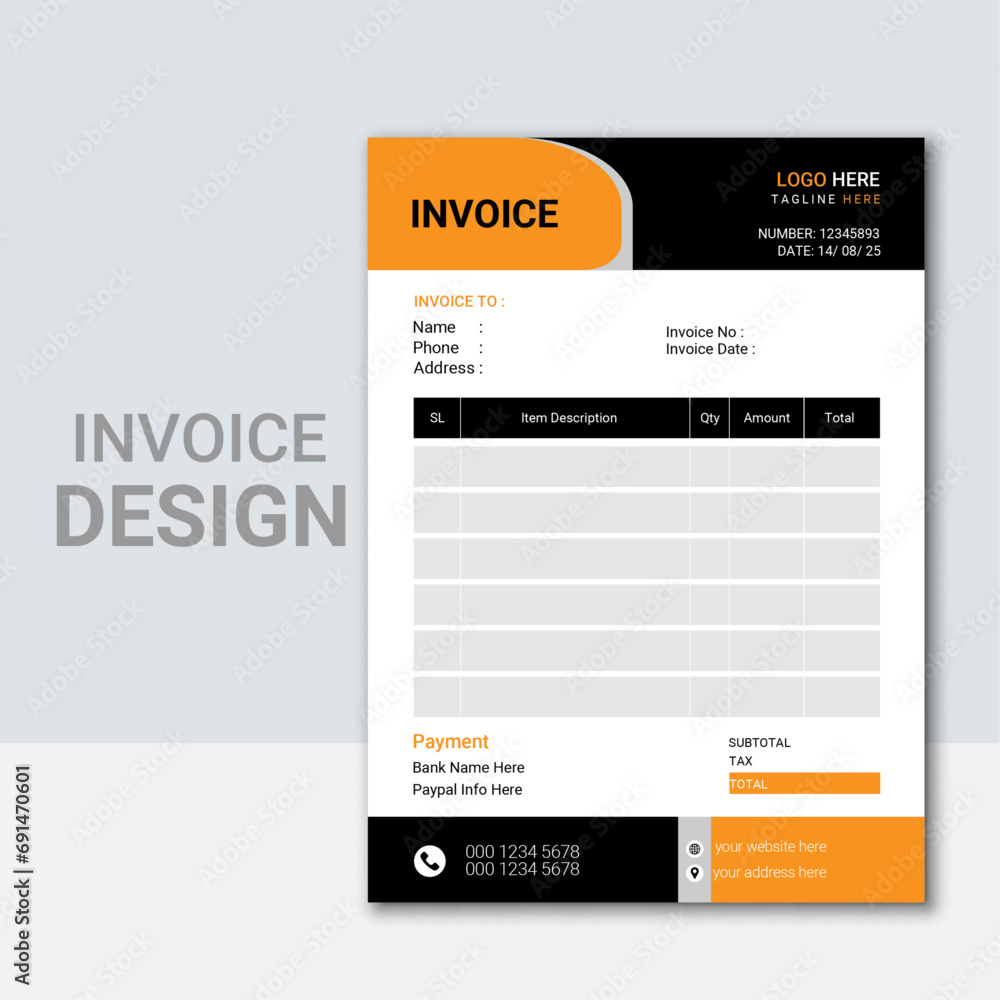 invoice design template invoice design template