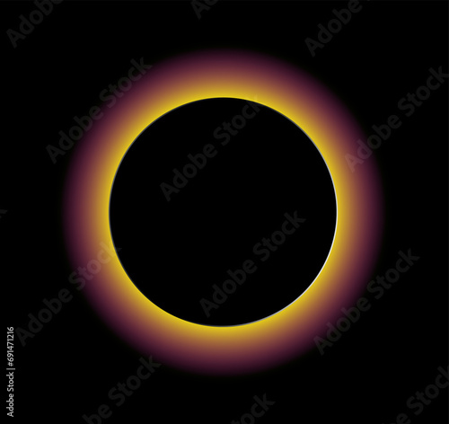 Modern rainbow frame with neon lighting. Vector illustration, an element for a banner.
