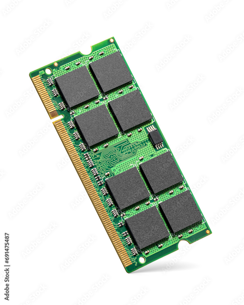 RAM laptop computer module isolated. Transparent PNG image. Stock Photo ...