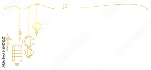 chinese new year. Chinese lanterns vector with transparent background eps 10