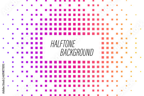 Halftone background in style colorful pop art photo