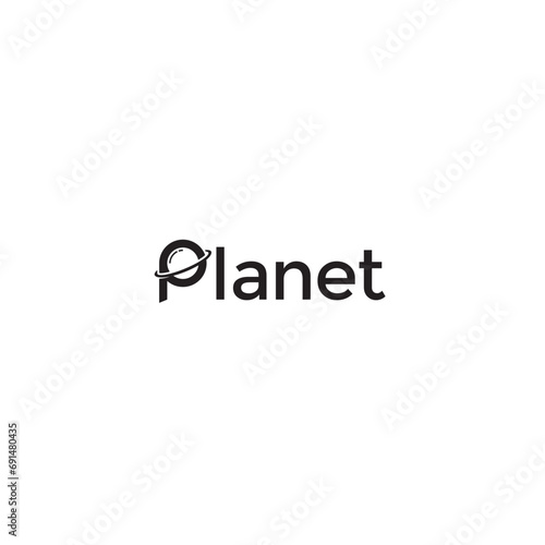 Planet logo or wordmark design