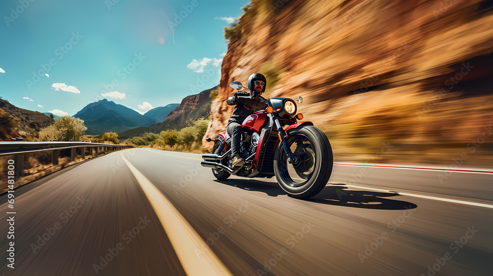 Superbe illustration de moto grosse cylindrée Superbe illustration de moto grosse cylindrée