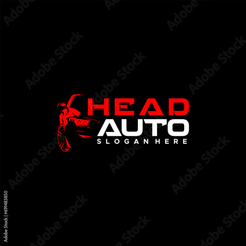 Car Headlight Restoration Icon Vector Logo Design