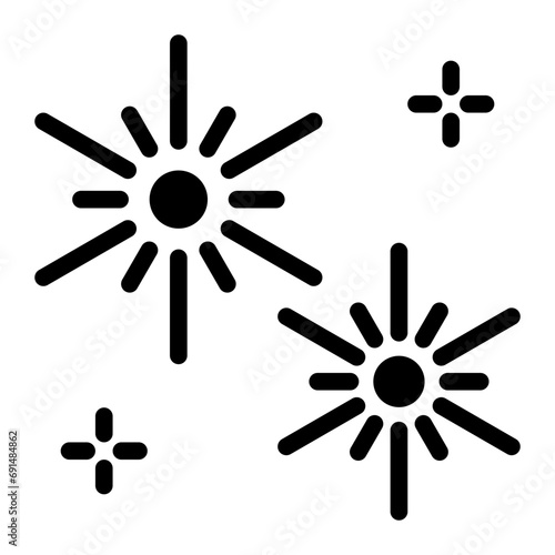 firework glyph icon