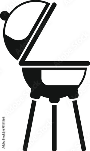 Bbq equipment icon simple vector. Park space patio. Home picnic