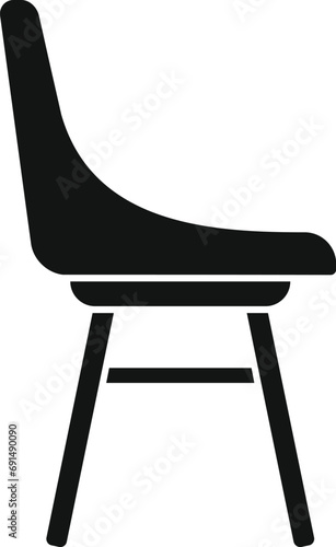 Chair outdoor icon simple vector. Space garden patio. Furniture table