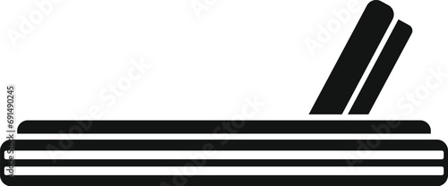 Patio garden sofa icon simple vector. Yard space patio. Picnic interior