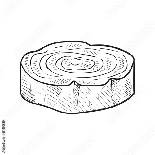wood handdrawn illustration