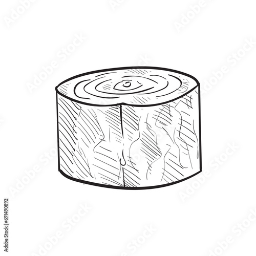wood handdrawn illustration