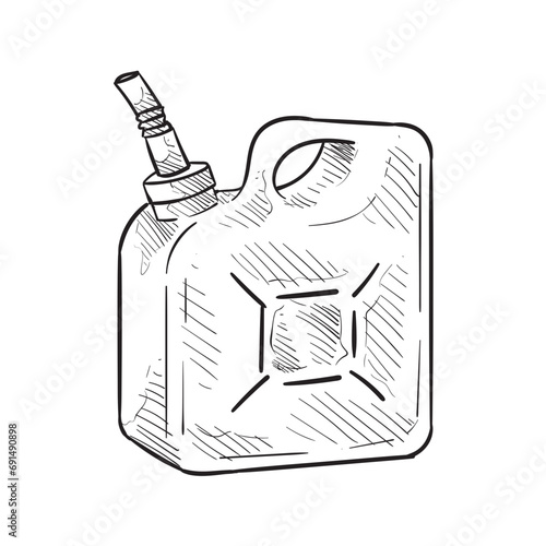 gasoline handdrawn illustration