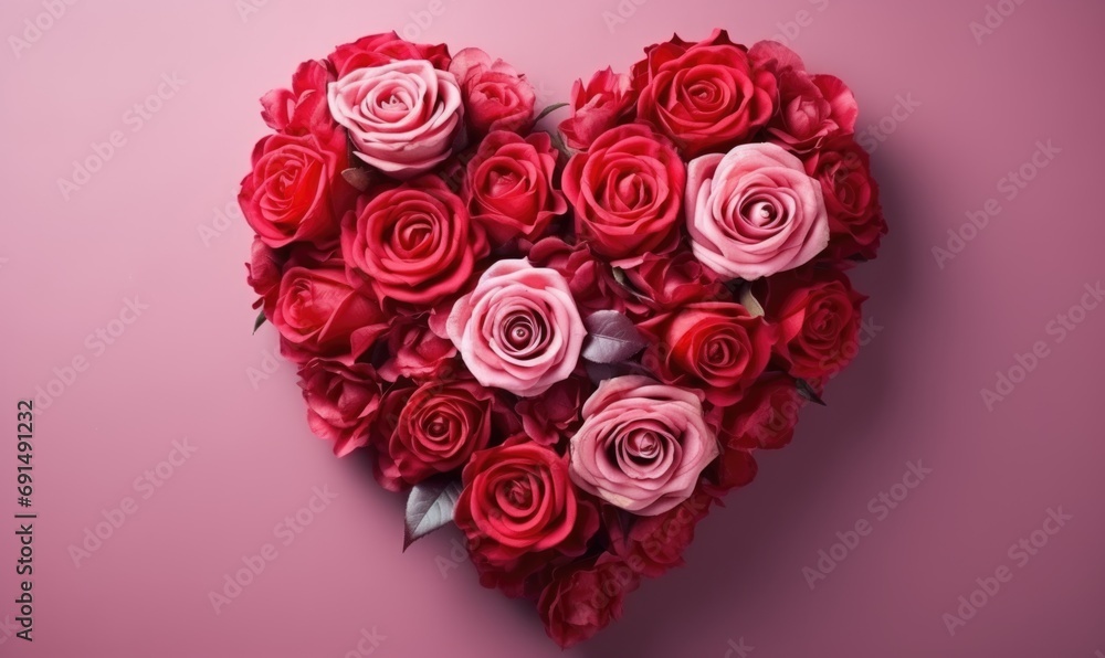 heart shape of red roses for Valentine or Wedding background heart shape of red roses for Valentine or Wedding background