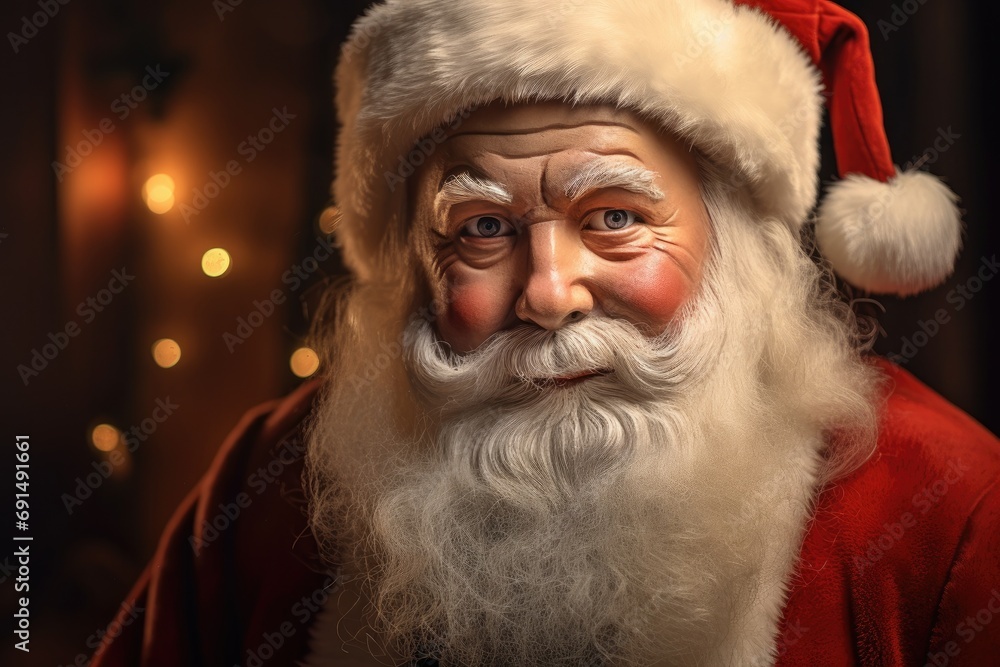 Close-up Portrait of Santa Claus Close-up Portrait of Santa Claus