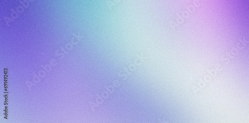 Purple white blue grainy color gradient background glowing noise texture cover header poster banner design photo