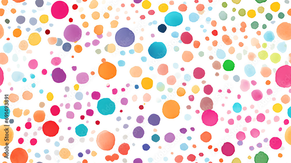 seamless background with circles and dots / confetti - Seamless tile. Endless and repeat print. 