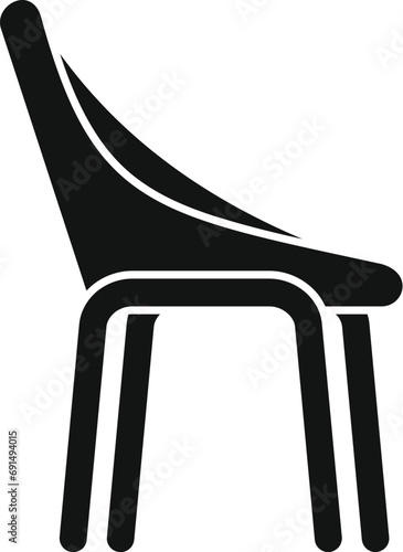 Outdoor chair furniture icon simple vector. Space garden patio. Chair picnic