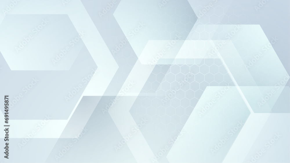 Fototapeta premium White minimal geometric shape abstract background. Minimal geometric design for cover, poster, banner, brochure, header, presentation, web, flyer