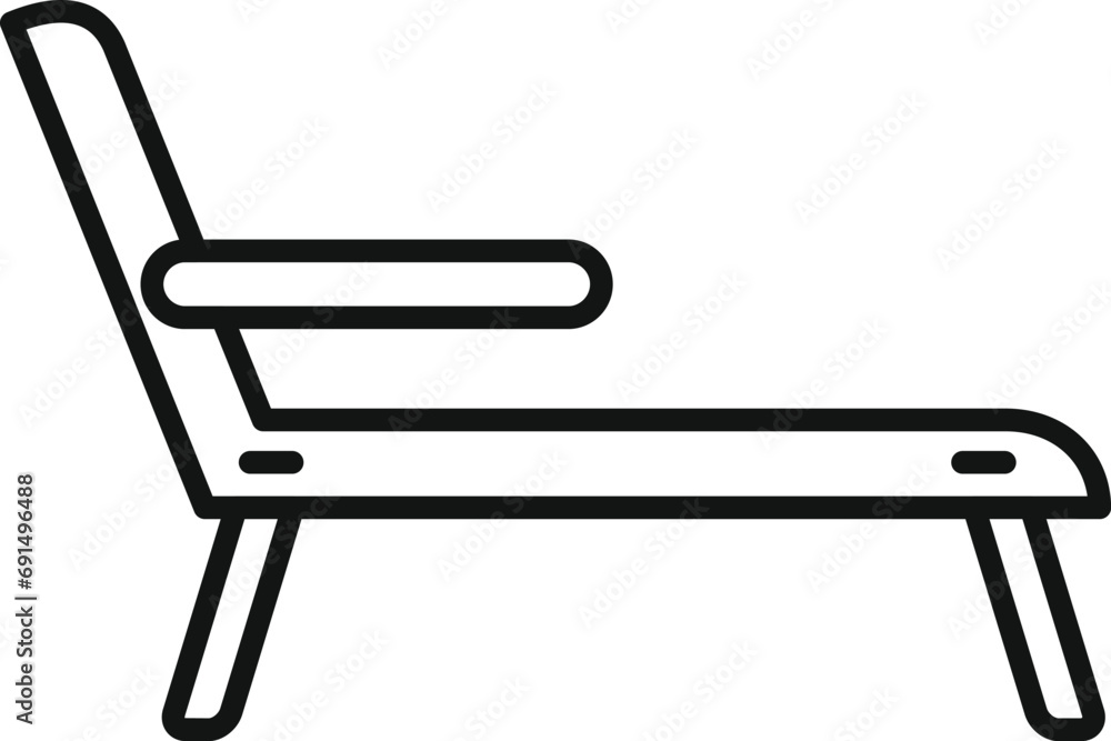 Wooden deck icon outline vector. Outdoor furniture. Parasol activity park Wooden deck icon outline vector. Outdoor furniture. Parasol activity park