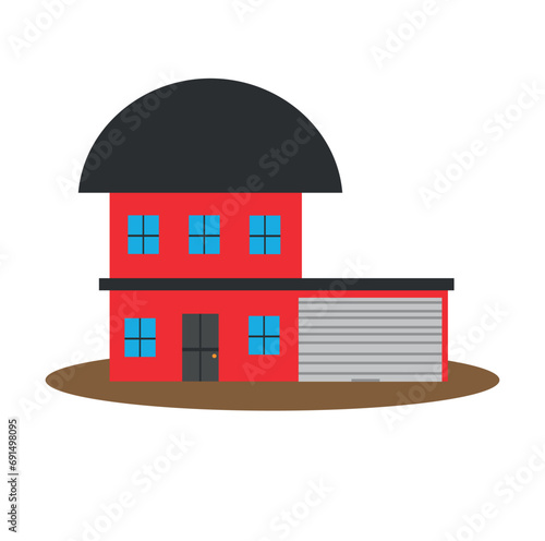 house on the roof