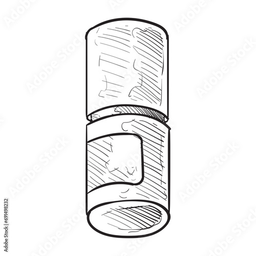 nail polish handdrawn illustration