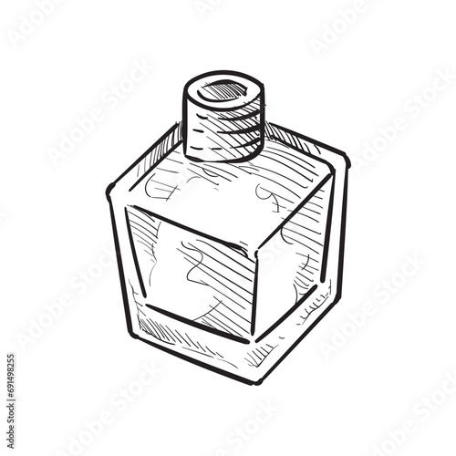 nail polish handdrawn illustration