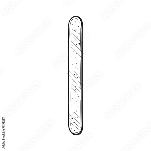 nail file handdrawn illustration